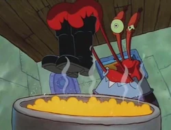 Die Reaktionsgesichter von Herrn Krabs