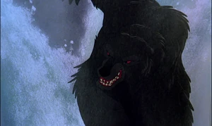 The Bear prepares to kill Tod.