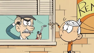 Huggins locks Lincoln and Clyde in detention.