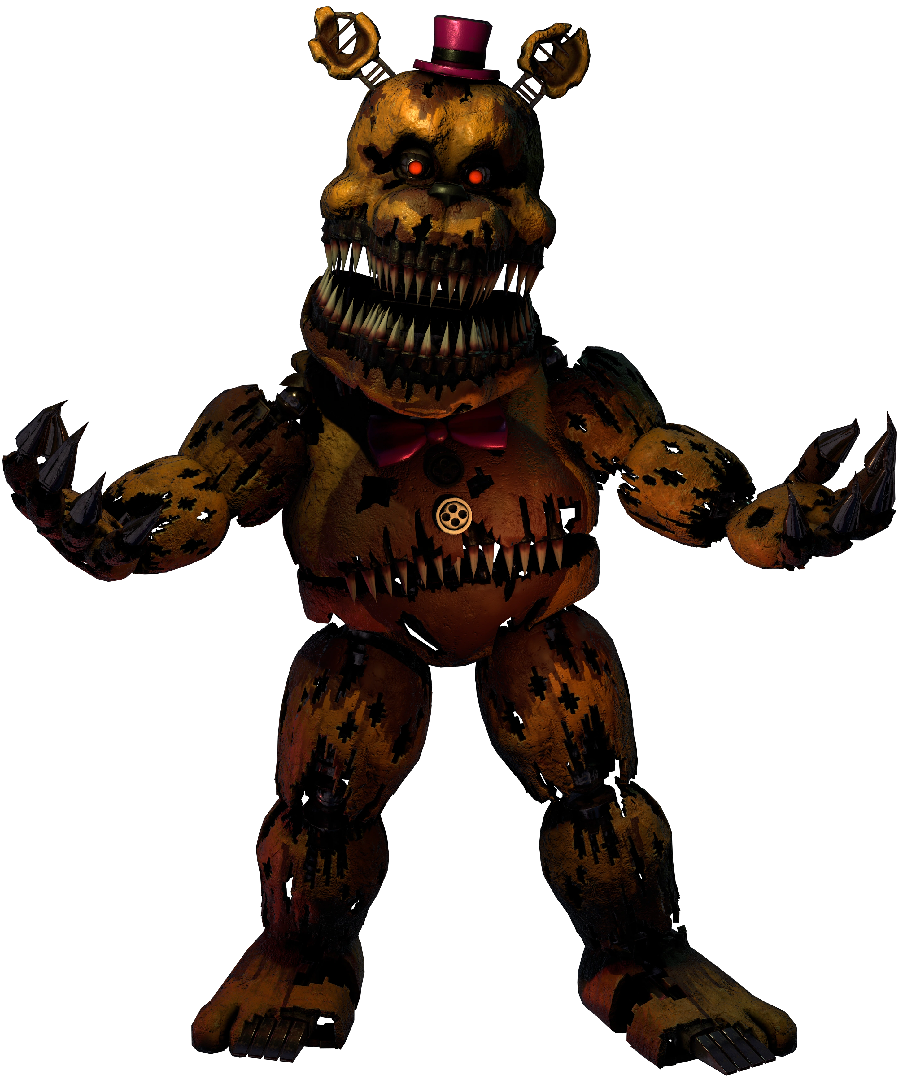 Nightmare FNAF 3 Fredbear (+ adventure form) by