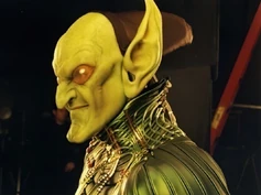 Green Goblin's scrapped masked design.