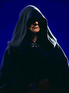 Darth Sidious, as he appears in The Phantom Menace.