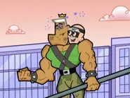 Jorgen fused with Professor Calamitous in 2-D