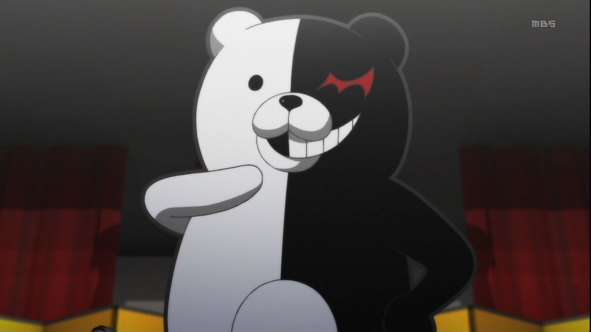 Starynighty Cartoon Plush Toy Black and White Bear Anime Danganronpa  Monokuma Doll - Walmart.com
