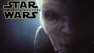 Snoke on a poster for Star Wars Episode VII: The Force Awakens.