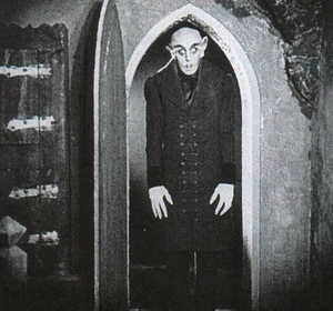 Count Orlok ready to drain Hutter's blood.