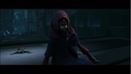 Darth Sidious snarling