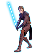 Anakin Skywalker during The Clone Wars.