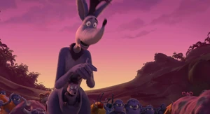 Kangaroo tells Horton to admit that the Whos don't exist or he'll pay the price.