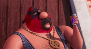 "We could've ruled the world together, Gru. But now... you're gonna die." El Macho rising his power to Gru.