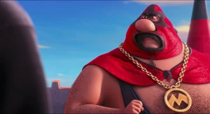 El Macho's furious glare.