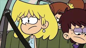 S1E18B Feeling guilty.webp (69 KB) The Loud sisters feel guilty for their reckless actions in the store and ruining Lincoln's chances of getting his new cereal Zombie Bran.