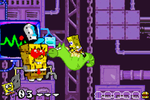 SpongeBot SteelPants in the GBA version.