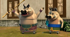 Taotie with his son, Bian Zao.