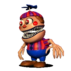 Nightmare BB in FNaF World.