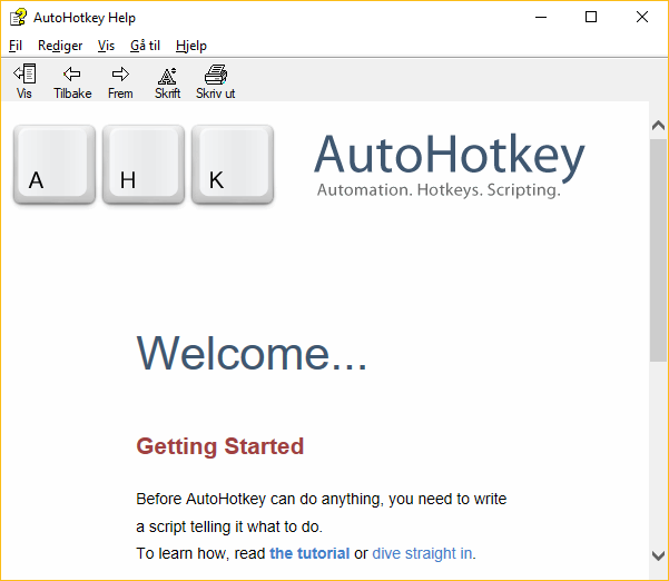 AUTOHOTKEY logo. Autohotkey script
