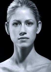 Black and White Beauty Shot