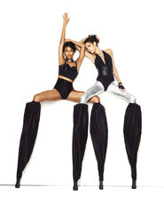 Camille and Isis Stilts shoot