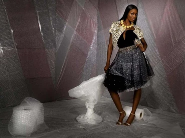 Recycled Fashion (Bubble Wrap)