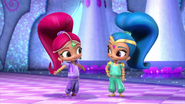 Shimmer and Shine talking about ways to help Blaze pass a retake test