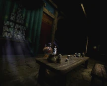 The inside of an inn