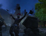 A mage casting a spell.