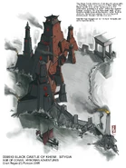 Concept art of the Black Castle.