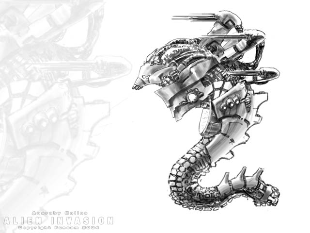 Desenho para colorir Alien Apocalypse · Creative Fabrica