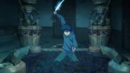 Rin destroying Gehenna gate.