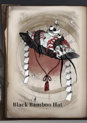 Black Bamboo Hat
