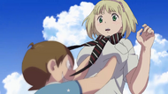 Fantasma fazendo uma travessura com Shiemi