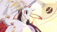 Tamamo performing the Divine Summoning (Anime)