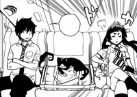 Izumo sits next to Rin