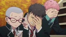 Renzo, Ryuji y Konekomaru ante el rechazo de Rin