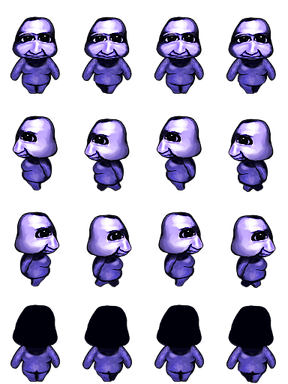 Fly - Rpg Maker Ao Oni Sprite Transparent PNG - 600x560 - Free