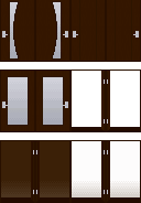 Unused doors, which appear similar to the doors on the second floor in Version 3.0 and the door that the oni's shadow passes across in all versions.