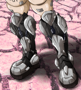 Artwork of M-07 by Oad-art, showing the design of her legs.