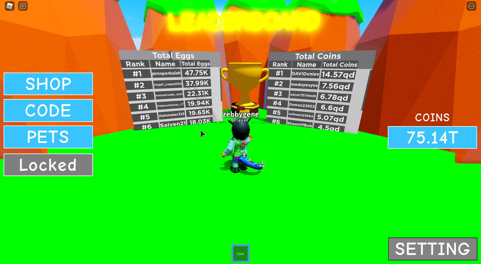 Leaderboard, Roblox Wiki