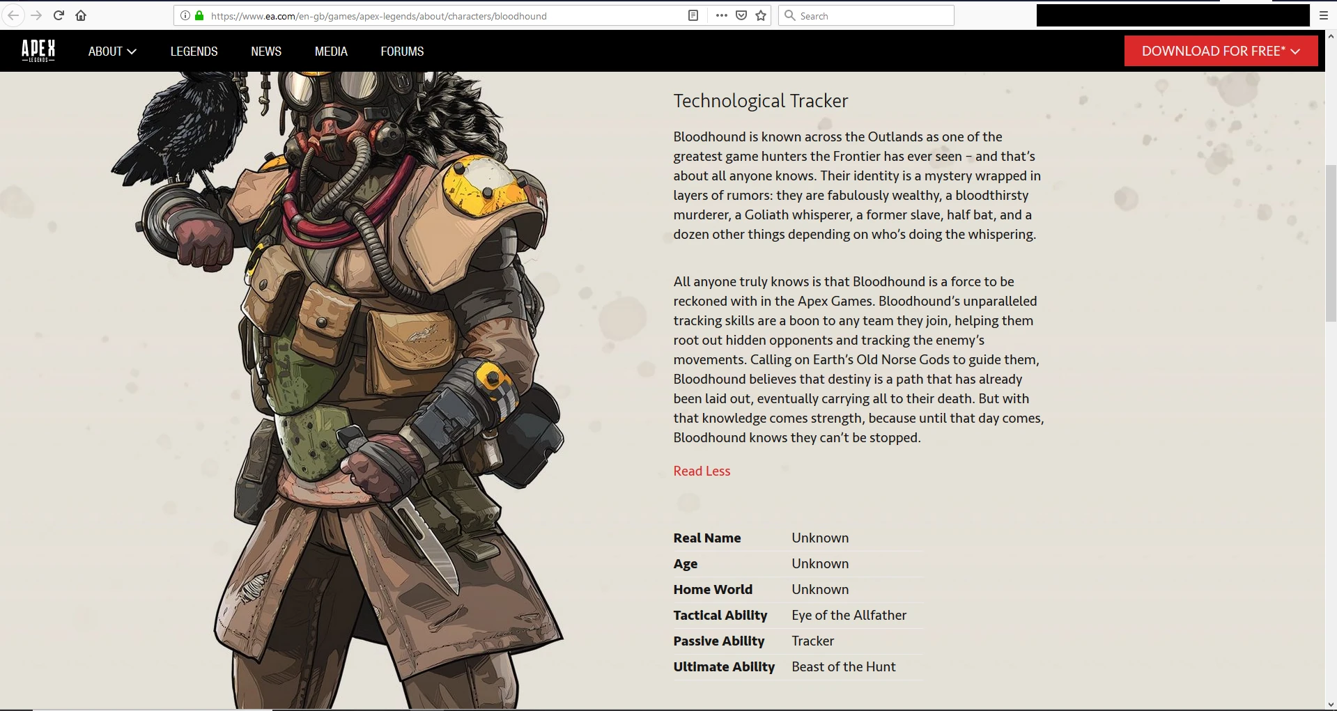 talk bloodhound apex legends wiki