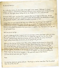 Wattson Father's Letter