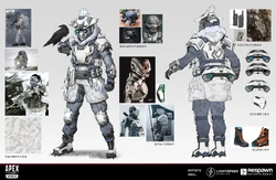 Concept art for the Snow Prints skin.[5]