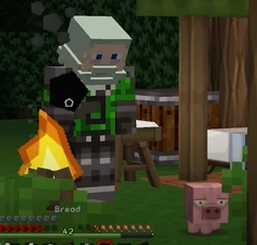 Zenix as "Elder Kain" and his piglet, Sir Pigglesworth