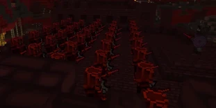 A Shadow Knight army (left) led by  (right)