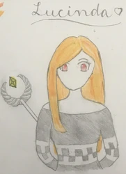 Lucinda (I made the staff how I felt like it, not like how it actually looks)