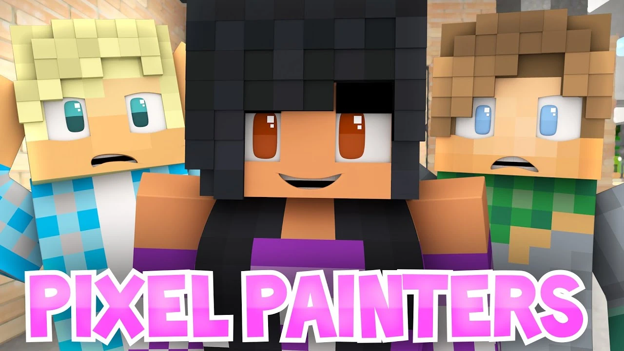 Garroth, Laurance, and Aphmau in Pixel Painters! | Aphmau Wiki | Fandom, image size:1280x720