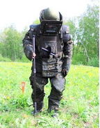 Сапер в своем костюме