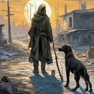 Отшельник со своим питомцем