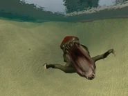 Ихтиозавр атакует