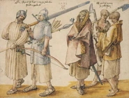 Наёмники-ирландцы. Гравюра А. Дюрера (1521)