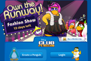 The login screen for the Fashion Show.